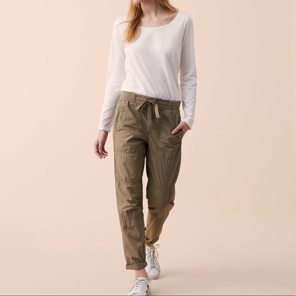Lou & Grey Pants - Lou & Grey Garment Dye Poplin Drawstring Pants